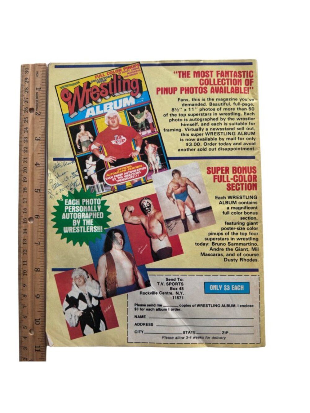 Inside Wrestling Victory Sports Putski Backlund Heenan Snuka Patera Nov 1979 WWF - Picture 11 of 12